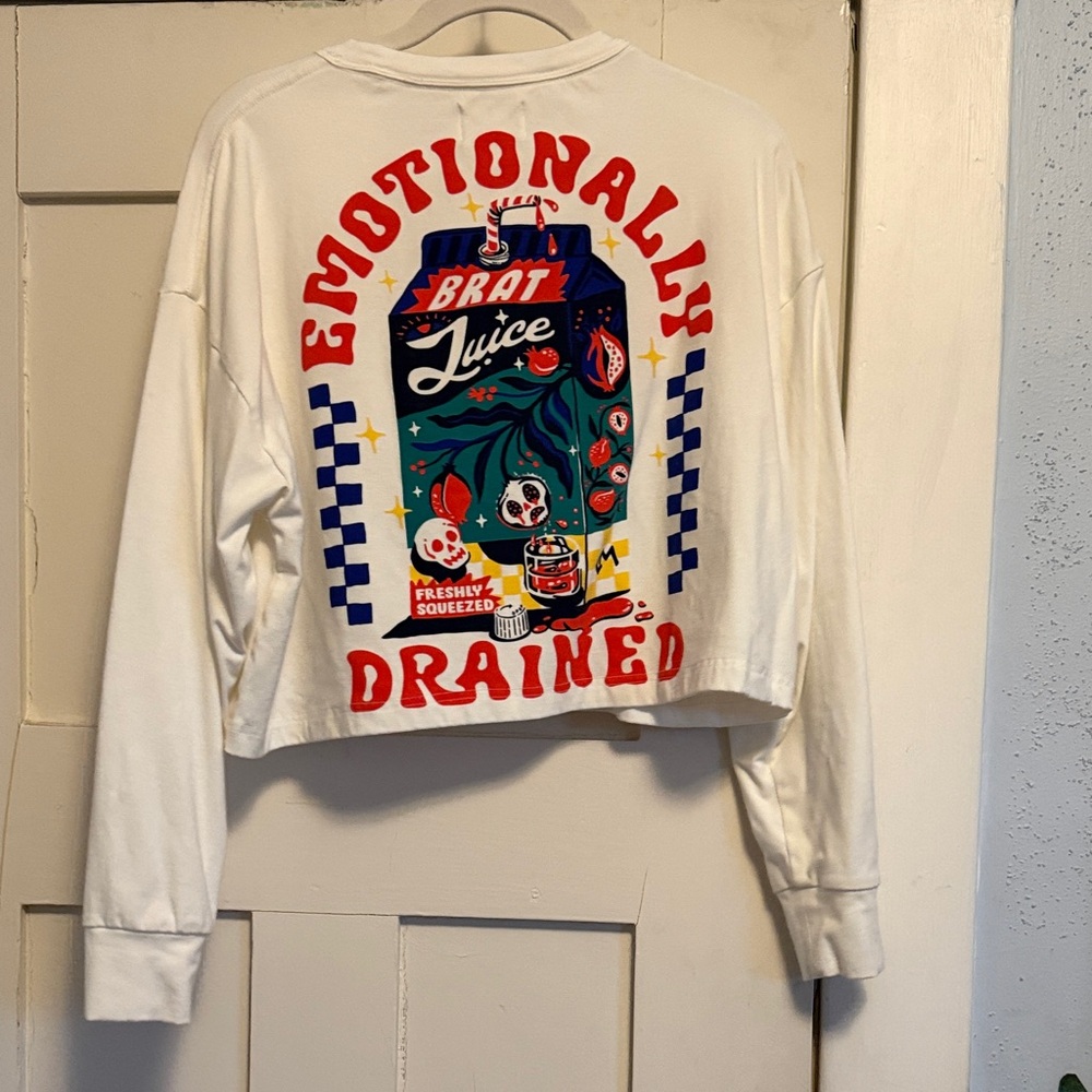 Long Sleeve Emotionally Drained Graphic